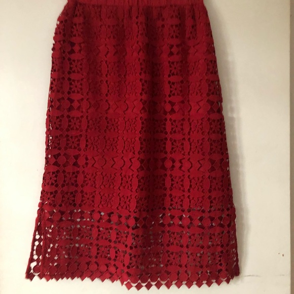 Anthropologie Lili’s Closet red skirt - Picture 4 of 6
